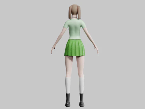 Sweet Basic Woman V29212 3D Model