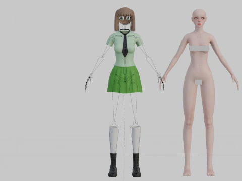 Sweet Basic Woman V29212 3D Model