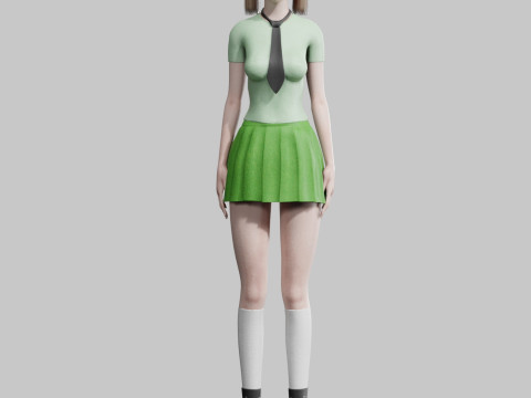 Sweet Basic Woman V29212 Model 3D