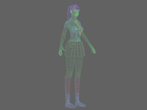 Sweet Basic Woman V29212 3D Model