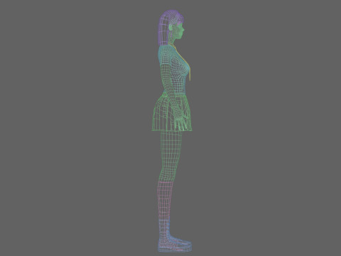 Sweet Basic Woman V29212 Model 3D