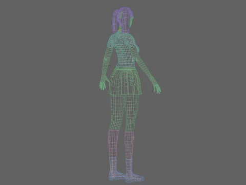 Sweet Basic Woman V29212 3D Model
