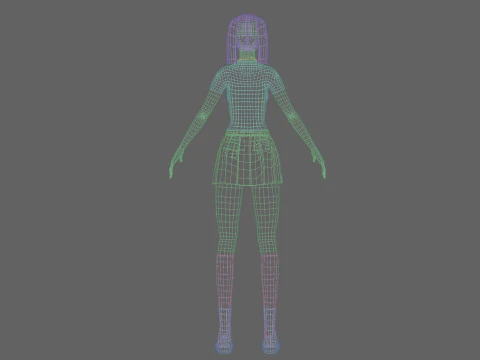 Sweet Basic Woman V29212 3D Model