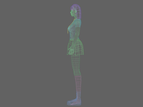 Sweet Basic Woman V29212 Model 3D