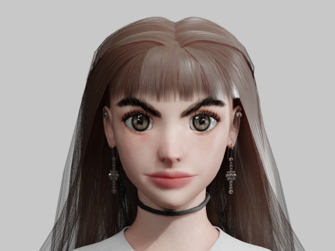 Sweet cute Woman V35913 Modèle 3D