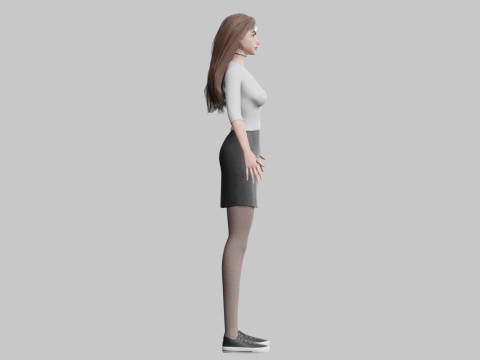 Sweet cute Woman V35913 Modèle 3D