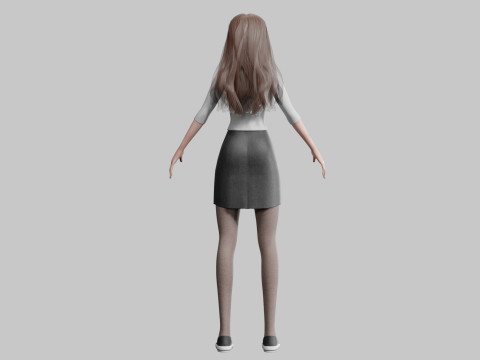 Sweet cute Woman V35913 Modèle 3D