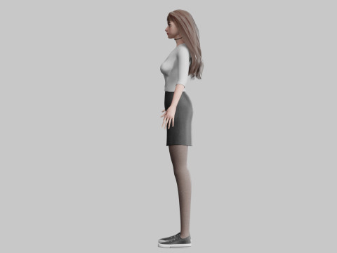 Sweet cute Woman V35913 Modèle 3D