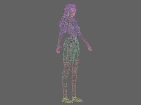 Sweet cute Woman V35913 Modèle 3D