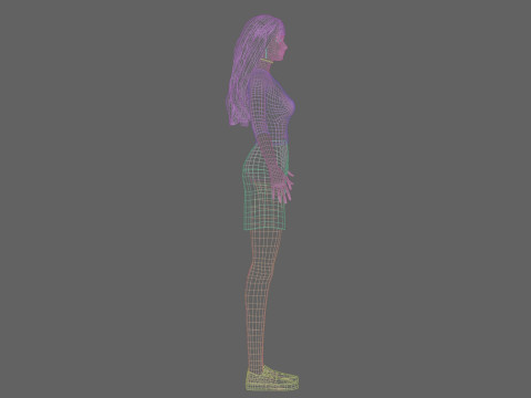 Sweet cute Woman V35913 Modèle 3D