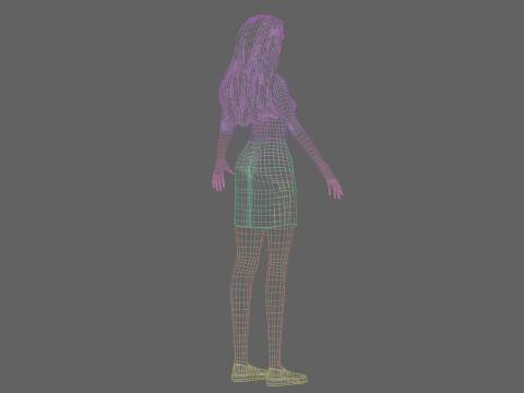 Sweet cute Woman V35913 Modèle 3D