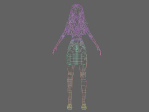 Sweet cute Woman V35913 Modèle 3D