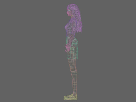 Sweet cute Woman V35913 Modèle 3D