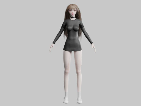 Sweet Pretty Woman V35339 3D Model