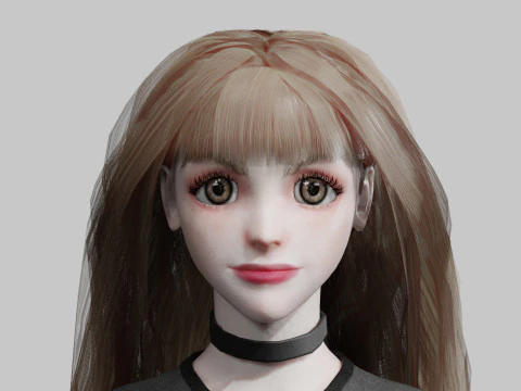 Sweet Pretty Woman V35339 3D Model