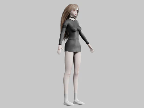Sweet Pretty Woman V35339 3D Model