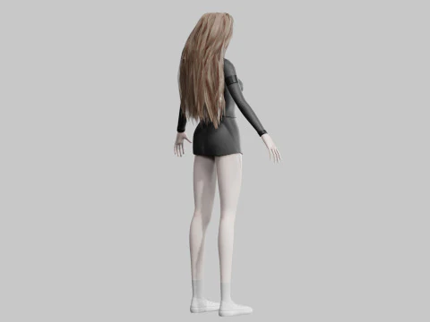 Sweet Pretty Woman V35339 3D Model