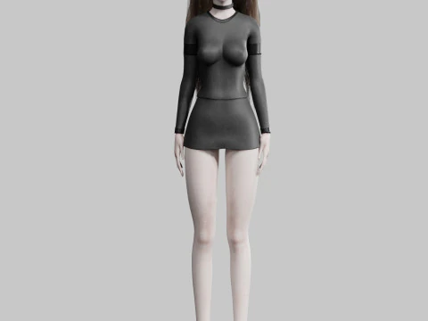 Sweet Pretty Woman V35339 3D Model