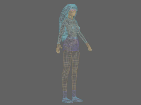 Sweet Pretty Woman V35339 3D Model