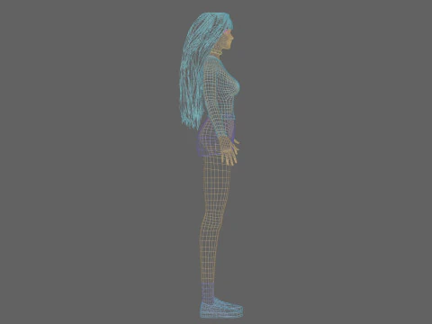 Sweet Pretty Woman V35339 3D Model