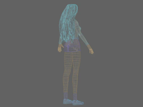 Sweet Pretty Woman V35339 3D Model