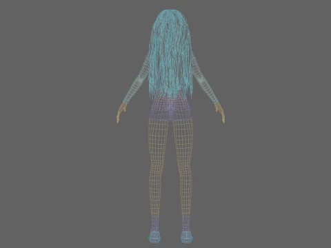 Sweet Pretty Woman V35339 3D Model