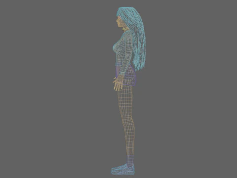 Sweet Pretty Woman V35339 3D Model
