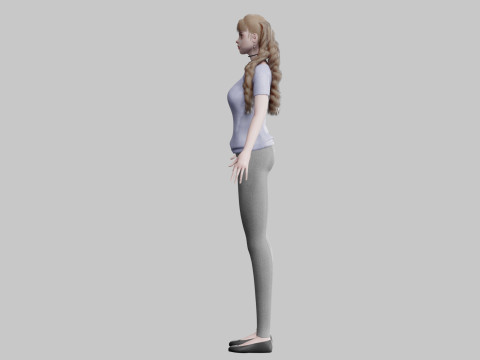 Teen cute Woman V32001 3D मॉडल
