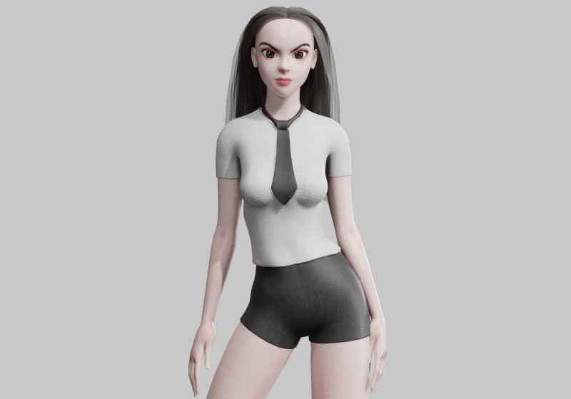 Teen Pretty Woman V31981 Modelo 3D .c4d .max .obj .3ds .fbx .stl .blend