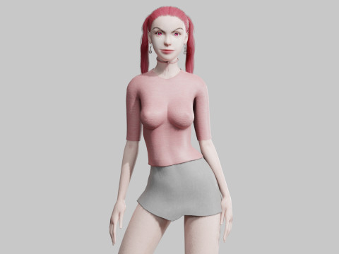 Basic Beautiful woman V25502 3Dモデル