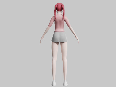 Basic Beautiful woman V25502 3D 模型