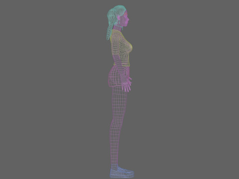 Basic Beautiful woman V25502 3D 模型