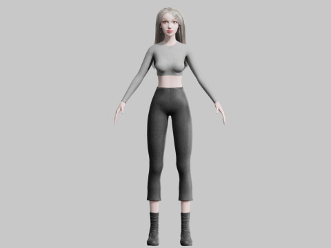 Basic classic woman V35796 Modelo 3D