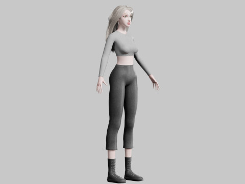 Basic classic woman V35796 Modelo 3D