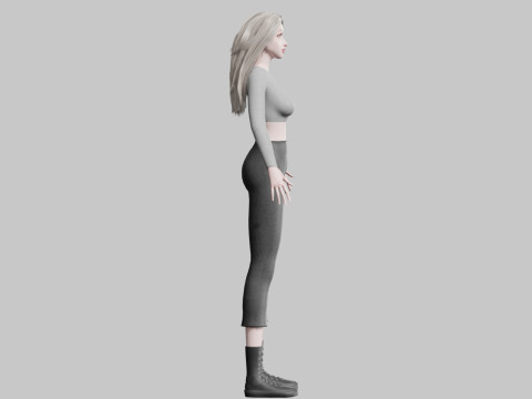 Basic classic woman V35796 Modelo 3D