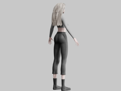 Basic classic woman V35796 Modelo 3D