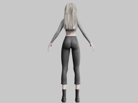Basic classic woman V35796 Modelo 3D