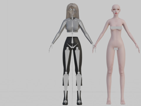 Basic classic woman V35796 Modelo 3D
