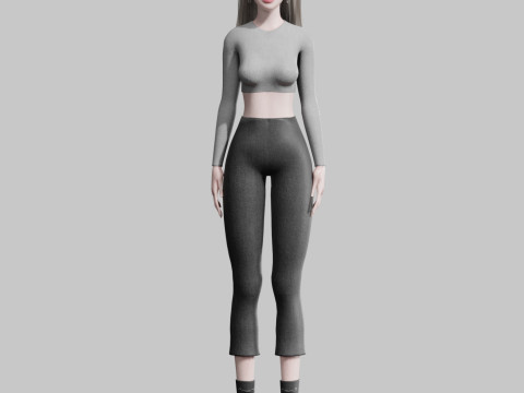 Basic classic woman V35796 Modelo 3D