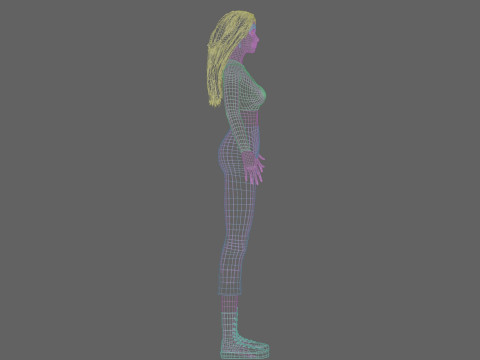 Basic classic woman V35796 Modelo 3D