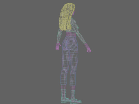 Basic classic woman V35796 Modelo 3D