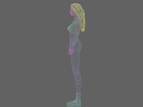 Basic classic woman V35796 Modelo 3D