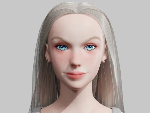 Basic cool woman V29503 3D Model