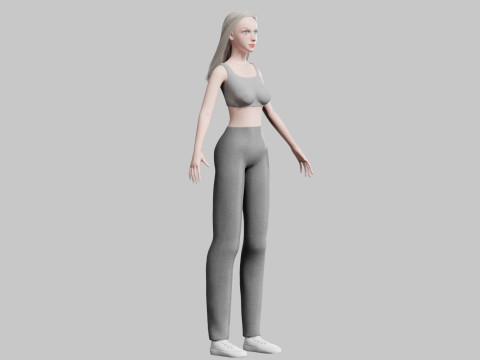 Basic cool woman V29503 3D मॉडल
