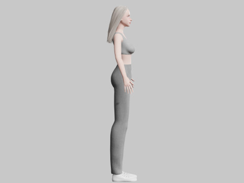 Basic cool woman V29503 3D मॉडल