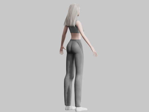 Basic cool woman V29503 3D मॉडल