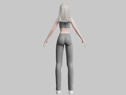 Basic cool woman V29503 3D Model