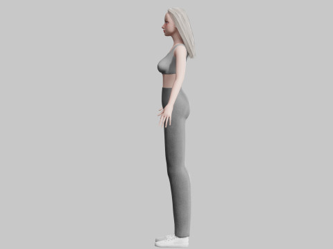 Basic cool woman V29503 3D मॉडल