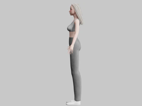 Basic cool woman V29503 3D Model