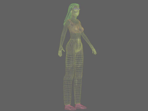 Basic cool woman V29503 3D Model